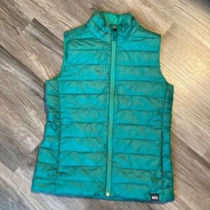REI Kids Green Down Puffer Vest